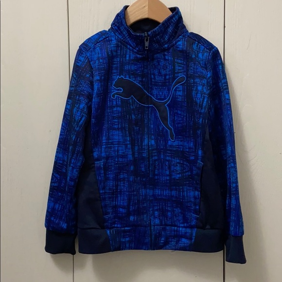 Puma Boys Blue Warmup Set - Picture 2 of 10